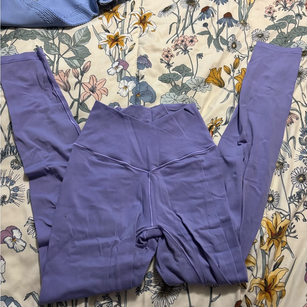 Purple High-Waisted Leggings
